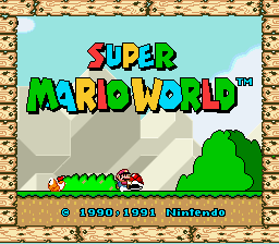 Super Mario World (lost levels prototype) Title Screen